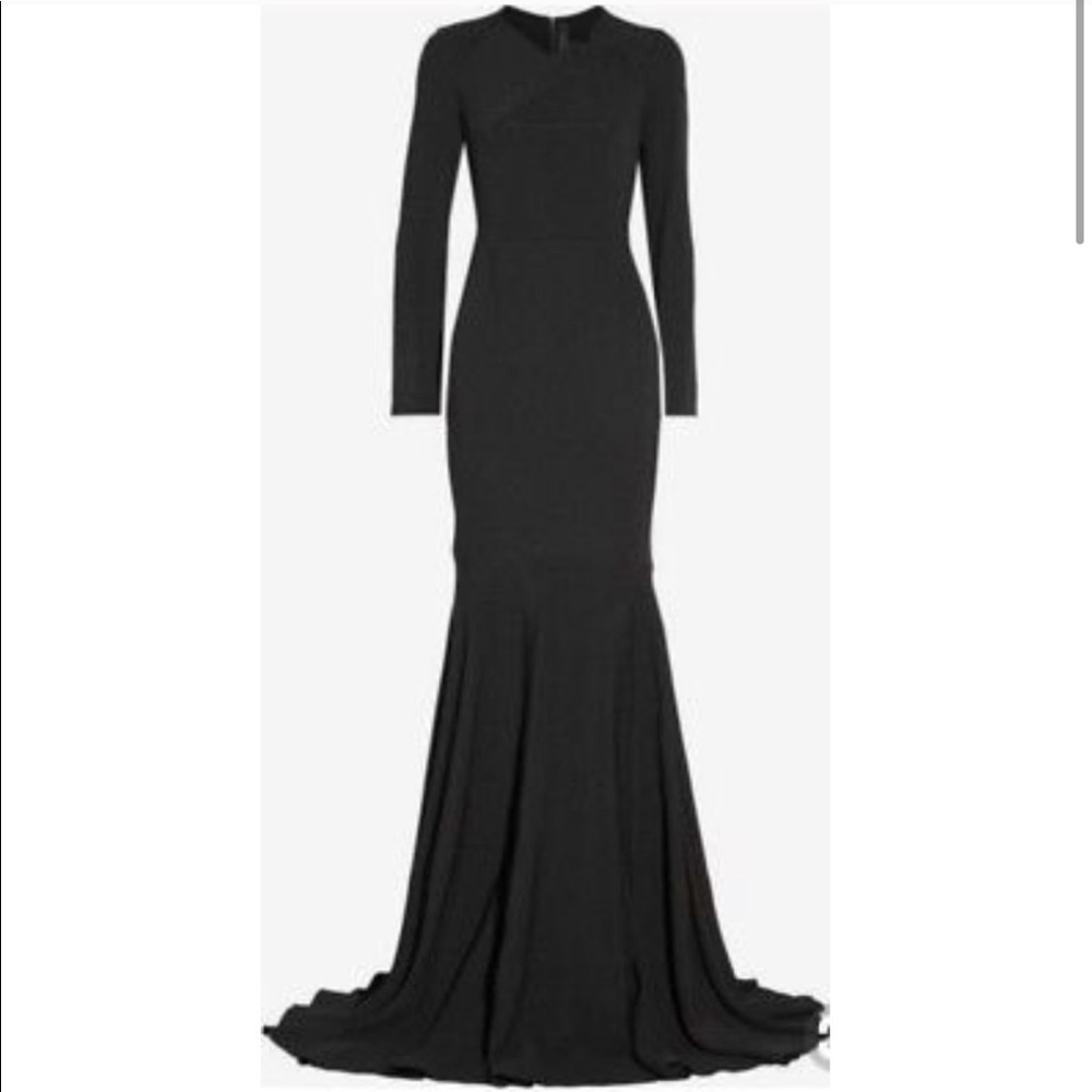 COPY - Roland Mouret Black Long Sleeve Gown